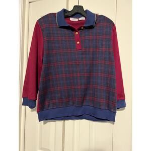 Vintage American Collection Cricket Lane Plaid Pullover Top